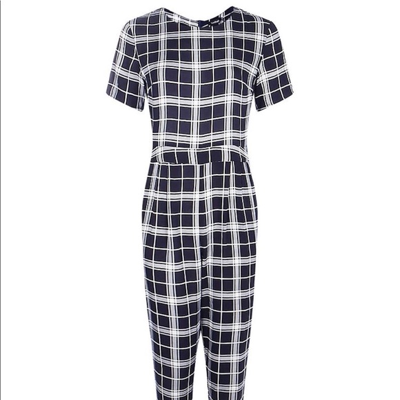 Fitted plaid jumper with lace ankle detail - Picture 3 of 4